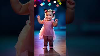 A babys magic with cat youtubeshorts cute kawaii ai baby dog animals magic [upl. by Nahsor]