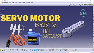 Designing a Servo Motor Cap from Scratch catia v5 tutorial shorts cad servomotor [upl. by Ecinev]