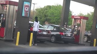 pouring gas on peoples cars goes wrong [upl. by Attiuqehs214]