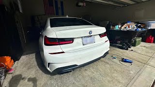 DEBADGING MY M340i HOW TO DEBADGE [upl. by Hebe]