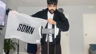 ASMR try on  ramble Sidemen Clothing SDMN [upl. by Tatum]