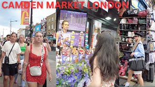 🇬🇧 CAMDEN MARKET LONDON SUMMER BEST STREET FOOD AND CLOTHES SHOP 2023 [upl. by Gloria741]