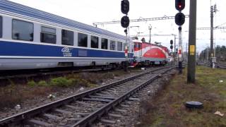 Trenuri  Trains in Cluj Napoca 01 12 2012 [upl. by Agon]