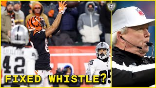 NFL DENIES EARLY WHISTLE in Raiders vs Bengals Game  PROOF INSIDE [upl. by Saeger]