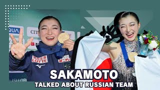 Figure Skating Kaori Sakamoto Won Third Consecutive Victory  Talked About Russian Team [upl. by Eselrahc]