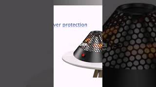 Electric mini heater volcano patio heater 400w [upl. by Dedric]