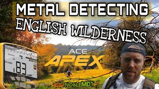 A Garrett ACE APEX Adventure  Metal Detecting amp Exploring England Wilderness [upl. by Afatsuom687]