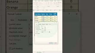 Create a SPIN BUTTON in Excel Easy steps for beginners 2024 [upl. by Marl667]