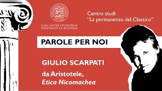 Giulio Scarpati  da Aristotele quotEtica Nicomacheaquot [upl. by Ellasal]