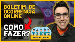 COMO FAZER UM BOLETIM DE OCORRÊNCIA ONLINE  BO ONLINE [upl. by Aidnyc]