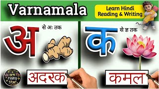 Hindi Varnamalawith Hindi Reading amp Writing  अ से ज्ञ तक  WATRstar varnamala hindialphabet [upl. by Berke]