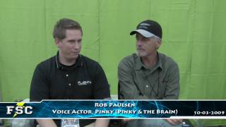 Floridas Animation SuperCon 2009 Exclusive 1 on 1 with Rob Paulsen [upl. by Vada359]