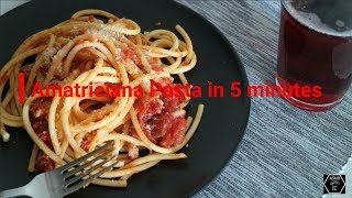 ASMR Amatriciana Pasta Recipe in 5 minutes [upl. by Uohk]