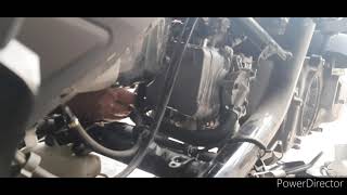 Aerox 155 Tune up change oil amp radiator coolant [upl. by Annoerb]