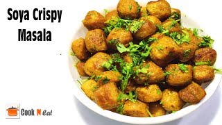 Instant Soya Crispy Masala  Soya chunks recipe  Maggi Masala Magic recipe  Cook N Eat [upl. by Enelra]