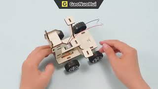 Solar Energy Lunar Rover Science Small Experiment DIY Exploration Car Model Technology Production [upl. by Croix]