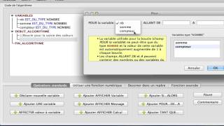 Algorithme avec AlgoBox  Les boucles [upl. by Amalie696]