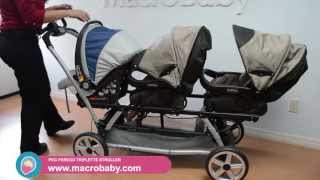 MacroBaby  Peg Perego Triplette Stroller [upl. by Nylzor]