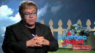 Elton Johns Advice for Aspiring Artists  quotGnomeo amp Julietquot Interview on Radio Disney [upl. by Ailelc]