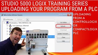 Upload PLC program from a CompactlogixControllogix PLC Studio 5000 [upl. by Maryanne289]