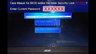 Tutorial masuk ke BIOS ketika hdd security lock [upl. by Nehtiek]