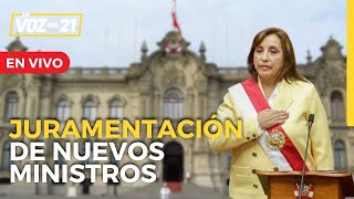 🔴EnVivo  Dina Boluarte toma juramento a nuevos ministros y analizamos los cambios ministeriales [upl. by Hnaht]