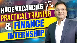 Huge Vacancies for Practical Training and Finance internship Announcement  SJC [upl. by Augy98]