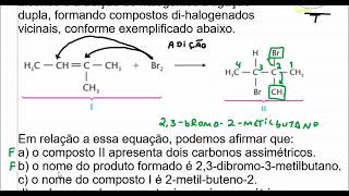 Bromação de alquenos e nomenclatura [upl. by Alicsirp]