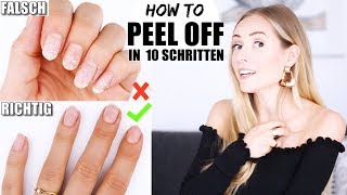 HOW TO PEEL OFF GELLACK ohne dabei die Nägel zu beschädigen  Nails »Lalalunia« [upl. by Proudlove]