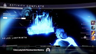 Destiny 2  Veles Labyrinth Master Solo Flawless Lost Sector walkthrough howto destiny2 games [upl. by Bainbridge]