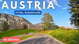 Driving in Austria 4K Styria Burgenland  April 2024 [upl. by Swart304]