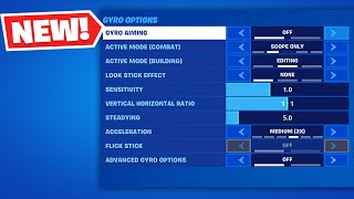 How To Enable Gyro Aiming amp Flick Stick In Fortnite PlayStation Xbox PC Mobile amp Nintendo [upl. by Renate581]