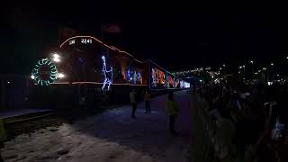 CPKC Holiday Train Arrival in Calgary 2024 [upl. by Ko]