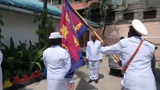 MOMBASA CITADEL THE FLAG CEREMONY MAJOR amp MRS JOHNSTON KATHENDU DOUBLE STEP [upl. by Raina]