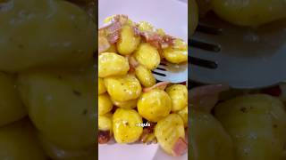 Gnocchis carbonara en la airfryer 😱 [upl. by Yona54]