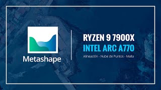 Render Agisoft Metashape  Ryzen 9 7900X Intel ARC A770 [upl. by Rhoda137]