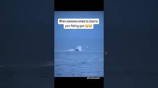 Gotta protect those spots 😳 fishing ocean protection boat fail viralposts [upl. by Nlyak]