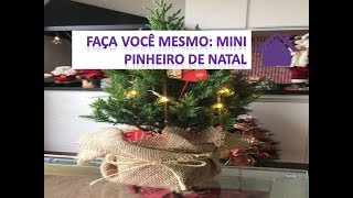 DIY MINI PINHEIRO DE NATAL NATURAL [upl. by Rehotsirk]