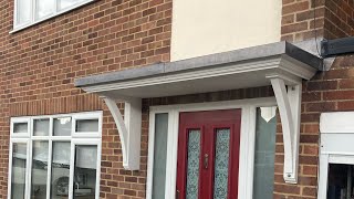 Lead Installation To A Flat Roof Entrance Porch [upl. by Magnusson68]