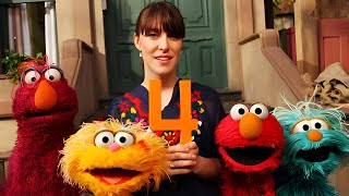 🎶 Feist  1234 🎶 Sesame Street Stars  Celebrity Children Song  Best of Elmo Zoe Rosita Telly [upl. by Aldarcie]