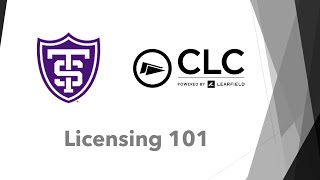 Licensing 101  Educational Session [upl. by Doley]