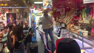 Strange World play The Trooper by Iron Maiden at Archies Ice Cream in Tustin CA  72717 [upl. by Palumbo]