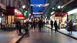 Rue Montorgueil Décorations de Noël [upl. by Ursa]