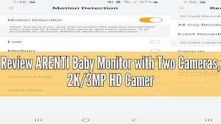 Review ARENTI Baby Monitor with Two Cameras 2K3MP HD Cameras5quot 720P ScreenApp ControlAuto Track [upl. by Cantlon]