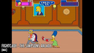 THE SIMPSONS ARCADE PLAYTHROUGH MARGE SIMPSON FIGHTCADE [upl. by Darraj]