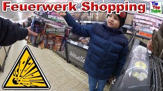 Silvester Feuerwerk Einkaufstour 201617 Teil 2 LIDL  Kleine Pyrologen  Knaller Shoppen Vlog [upl. by Abas490]