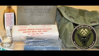 Vintage US Army IFAK  Individual First Aid Kit M1967 [upl. by Nosydam]