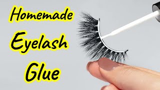 How to make eyelashes glue at homediy eyelash gluehomemade eyelash glueeyelashessajal malik [upl. by Eitsirk]