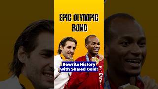 Epic Olympic Bond Barshim and Tamberi Rewrite History with Shared Gold  SportBit [upl. by Suoivatco]