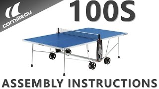 Cornilleau USA 100S Crossover Assembly Instructions  Indoor  Outdoor Tennis Table [upl. by Franzoni806]